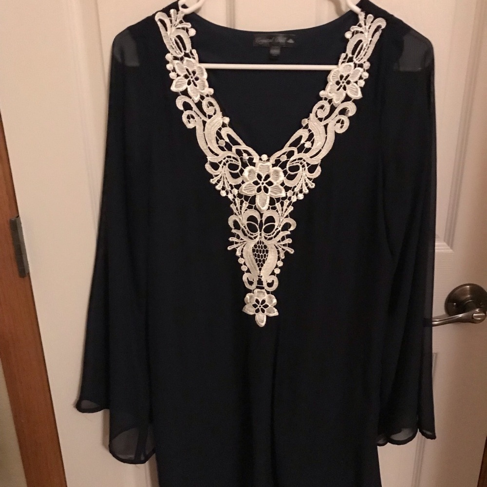 Navy blue dress